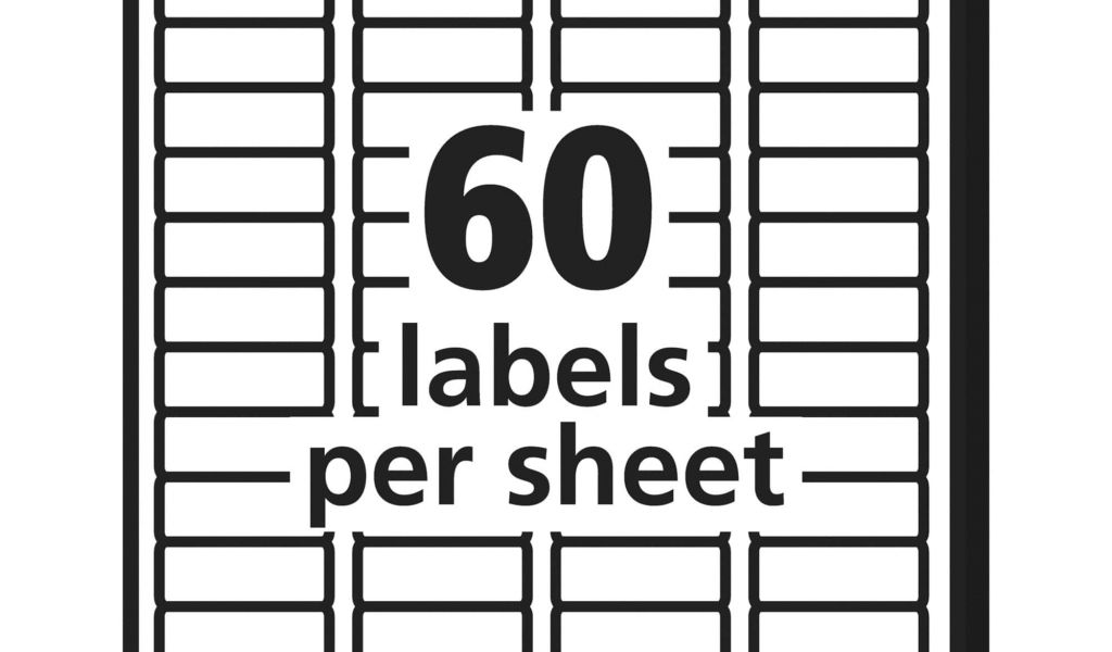 Avery 10 Labels Per Sheet Template Avery 60 Labels Per Sheet Template ...