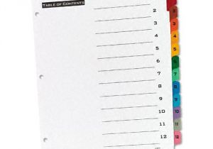 Avery 12 Tab Template Avery 1 12 Tab Office Essentials Table 39 N Tabs Dividers