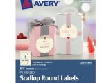 Avery 2 Inch Round Labels Template Avery Pearlized Scallop Round Labels 2 5 Inch Diameter