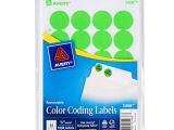 Avery 3 4 Round Labels Template Avery 5468 3 4 Quot Neon Green Round Removable Write On