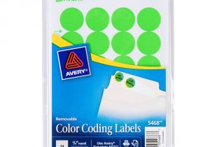 Avery 3 4 Round Labels Template Avery 5468 3 4 Quot Neon Green Round Removable Write On