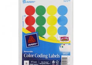 Avery 3 4 Round Labels Template Avery Printable Removable Color Coding Labels 3 4 Quot Dia
