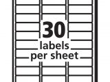 Avery 30 Labels Per Sheet Template Review Of Avery Easy Peel Address Labels for Inkjet Printers
