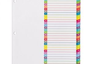 Avery 31 Tab Template Free Shipping Avery Customizable Table Of Contents