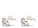 Avery 3379 Blank Template Thanksgiving Invitations 2 Per Page for Avery 3268