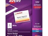 Avery 4×3 Name Badge Template Avery 5392 Name Badge Insert Refill 4 Inch Width X 3