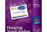 Avery 4×3 Name Badge Template Avery White 3 X 4 Inch Name Badge Insert Refills 300 Count