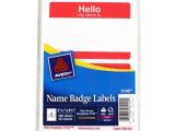 Avery 4×6 Label Template Avery Red Hello Name Badge Label 2 11 32 Quot X 3 3 8 Quot 4×6