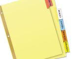 Avery 5 Tab Template 11109 Avery 11109 Insertable Big Tab Dividers 5 Tab Letter