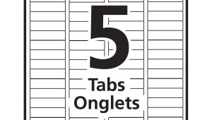 Avery 5 Tab Template 11416 Avery Index Maker Clear Label Dividers Grand toy