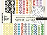 Avery 5408 Template Erin Condren Planner Pdf Printable Color by Pixelperfectpaper