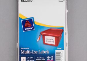 Avery 5444 Template Avery 5444 2 Quot X 4 Quot White Rectangular Removable Write On