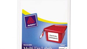 Avery 5444 Template Avery 5444 Removable Multi Use Labels 2 X 4 White 100