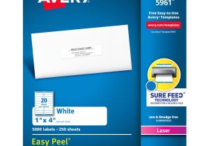 Avery 5961 Label Template Avery White Easy Peel Address Labels Ave 5961