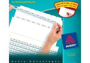 Avery 8 Tab Clear Label Dividers Template Avery Index Maker Clear Label Dividers Easy Apply Label