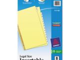 Avery 8 Tab Index Divider Template Ave11116 Avery Insertable Standard Tab Dividers Zuma