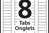 Avery 8 Tab Index Divider Template Index Maker Dividers Templates Avery