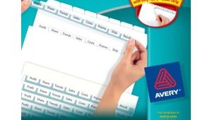 Avery 8 Tab Index Maker Clear Label Divider Template Avery Index Maker Clear Label Dividers Easy Apply Label