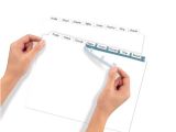 Avery 8 Tab Index Template 11447 Avery Index Maker Clear Label Dividers 8 Tab 25 Sets