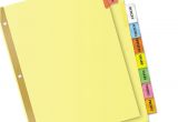 Avery 8 Tab Index Template Avery 11111 Insertable Big Tab Dividers 8 Tab Letter
