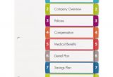 Avery 8 Tab Index Template Ready Index Table Of Contents Dividers by Avery Ave11841