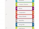 Avery 8 Tab Table Of Contents Template Ready Index Table Of Contents Dividers by Avery Ave11841