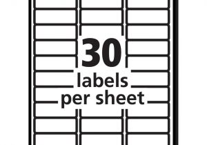 Avery Address Label Template 30 Per Sheet Avery R Easy Peel R Address Labels for Inkjet Printers