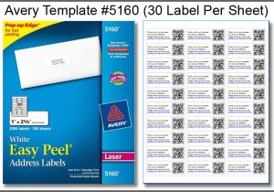 Avery Address Label Template 30 Per Sheet Avery Template for Labels