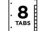 Avery Big Tab 8 Template Insertable Big Tab Dividers 8 Tab Letter Pricefalls Com