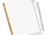 Avery Big Tab Dividers Template Avery Big Tab Insertable Dividers 8 Tab Clear Ld Products