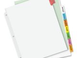 Avery Big Tab Dividers Template Avery Worksaver Extra Wide Big Tab Divider Ld Products