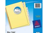 Avery Big Tab Inserts for Dividers 8 Tab Template Avery Worksaver Big Tab Insertable Divider