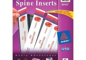 Avery Binder Spine Templates Printer