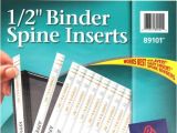 Avery Binder Templates 1 1/2 Avery 1 2 Quot White Binder Spine Inserts 1pk Of 80 89101