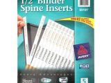 Avery Binder Templates 1 1/2 Avery 1 2 Quot White Binder Spine Inserts 1pk Of 80 89101