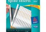 Avery Binder Templates 1 1/2 Avery 89101 Binder Spine Inserts 1 2 Quot Sheet White 80