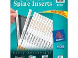 Avery Binder Templates 1 1/2 Avery 89101 Binder Spine Inserts 1 2 Quot Sheet White 80