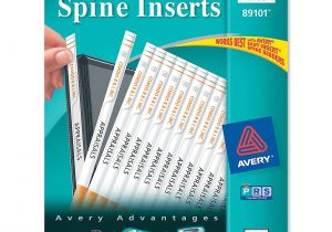 Avery Binder Templates 1 1/2 Inch Avery 89101 Binder Spine Inserts 1 2 Quot Sheet White 80