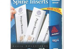 Avery Binder Templates Spine 1 Inch Ave89109 Avery Binder Spine Inserts Zuma