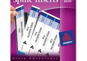 Avery Binder Templates Spine 1 Inch Avery 1 5 Inch Binder Spine Inserts Pack Of 25 89105