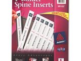 Avery Binder Templates Spine 1 Inch Avery 89103 Binder Spine Inserts