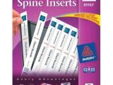 Avery Binder Templates Spine 3 Inch Avery 1 Quot White Binder Spine Inserts 1pk Of 40 89103