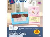 Avery Birthday Card Templates Avery Half Fold Greeting Cards for Inkjet Printers 5 1 2