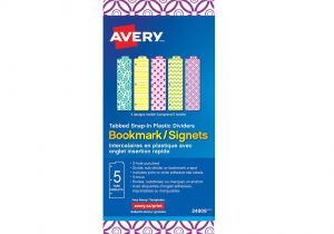 Avery Bookmark Template Bookmark Dividers Avery