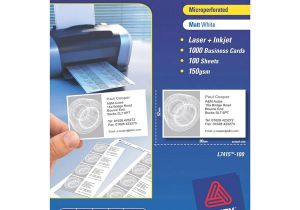 Avery Business Cards Template Avery Laser Business Cards L7415 90x52mm Cos Complete