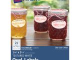 Avery Canning Jar Label Template Avery Textured White Oval Labels Ave 80502