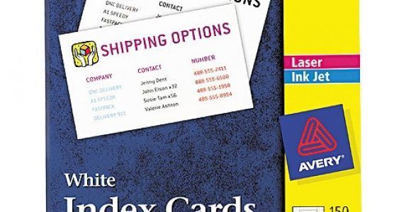 Avery Card Stock Templates Avery 5388 Laser Inkjet Index Card Avi Depot Much More
