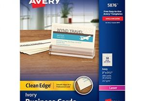 Avery Card Stock Templates Avery 5876 Two Side Printable Clean Edge Business Cards