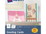 Avery Card Templates Half Fold Avery 3378 Avery Textured Half Fold Greeting Cards