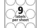 Avery Circle Label Template Avery White Print to the Edge Round Labels